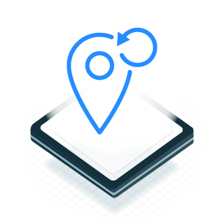 Icon of an instant pin location