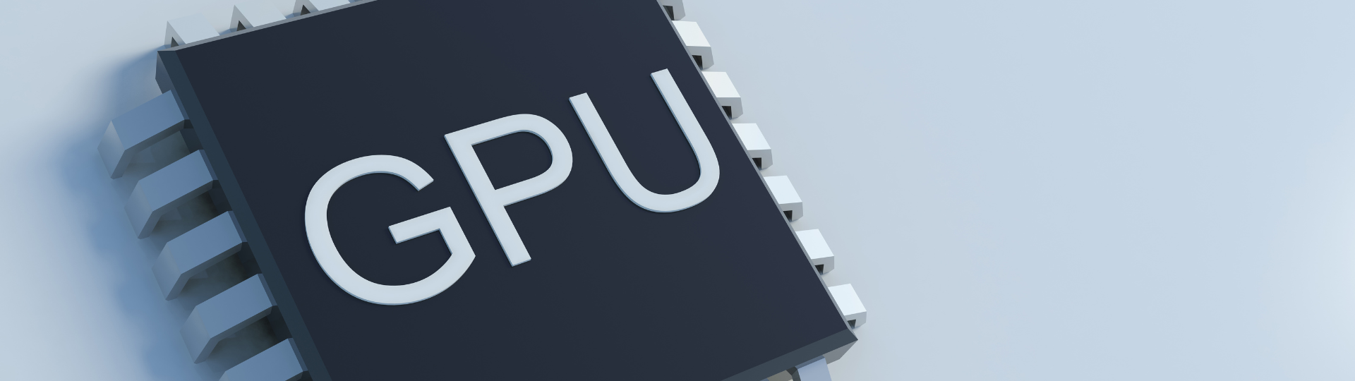 animated illustration of a gpu chip.