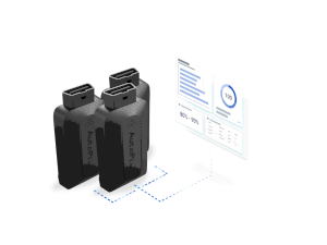 A group of autopi cm4 telematics sending data to a cloud platform