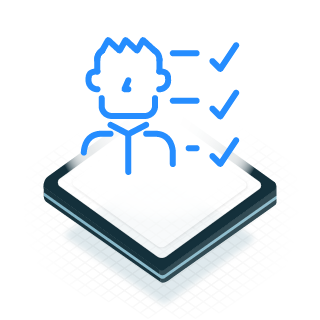 Icon of a fleet manager and a checklist