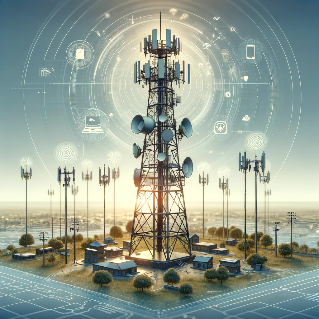 cell tower enabling communication