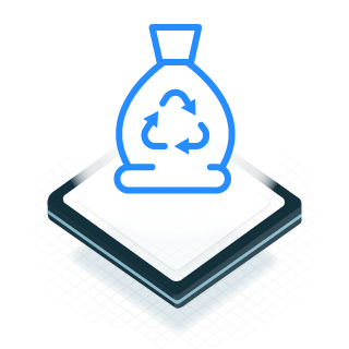 Icon of reducing waste